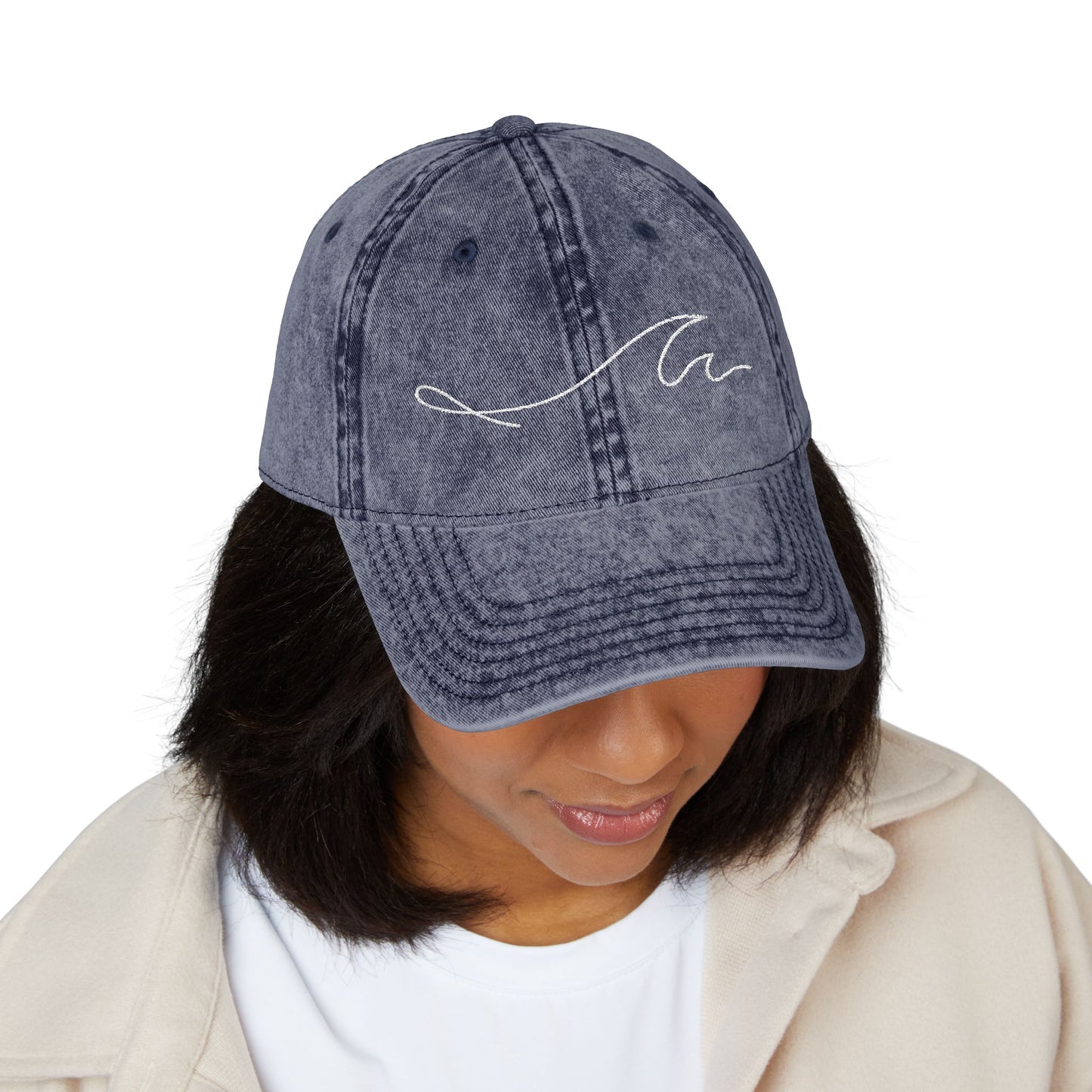 MM Wave Embroidered Cap - Casual Hat, Trucker Hat, Outdoor Gear, Gift for Him/Her, Summer Style