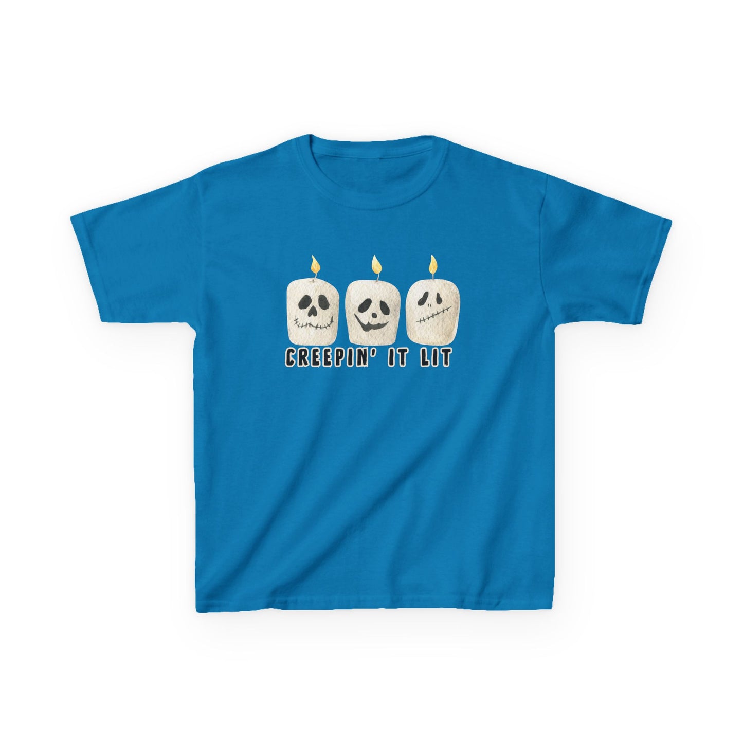 Creepin' It Lit Kids Tee, Halloween Shirt for Kids