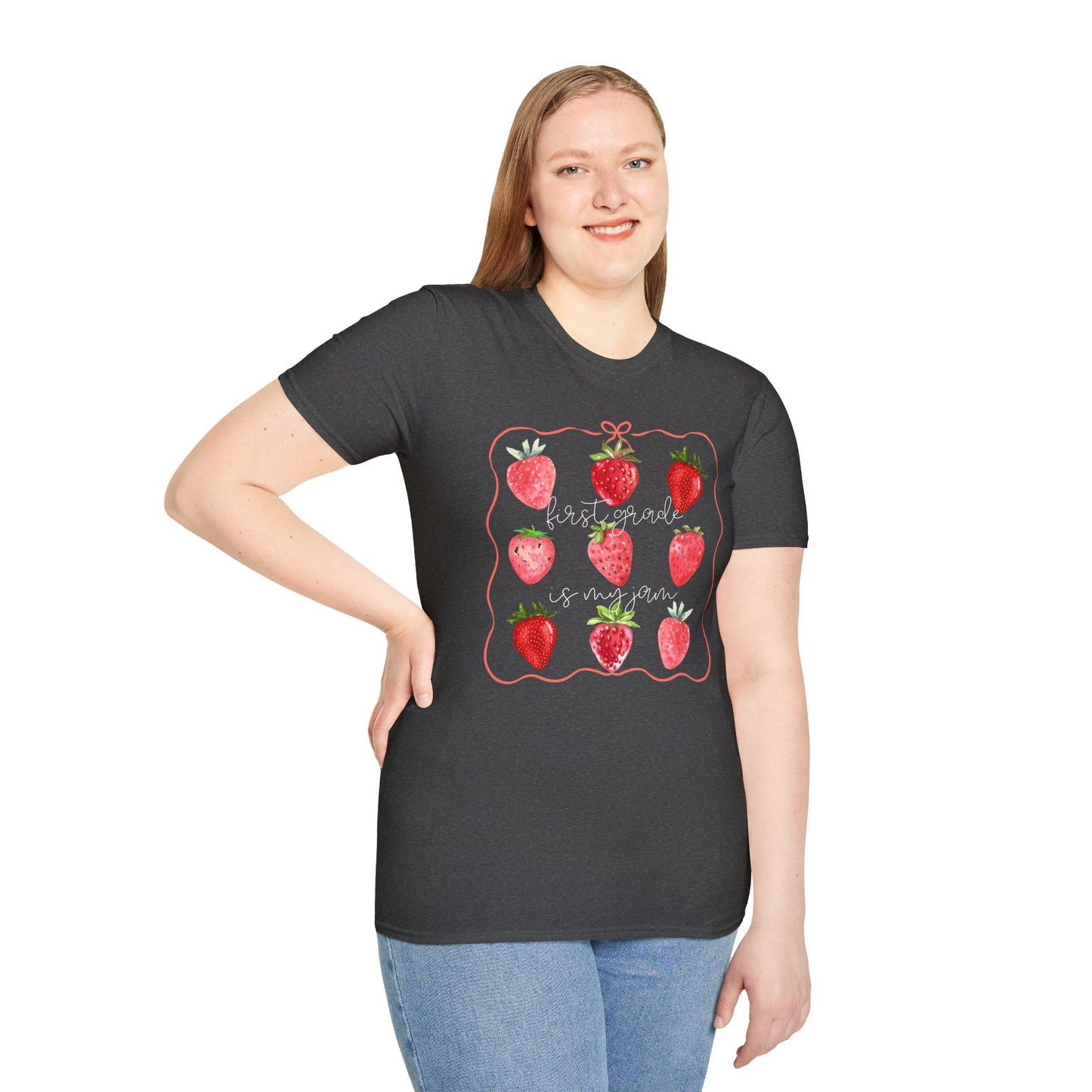 1st Grade is my Jam- Unisex Softstyle T-Shirt- Back to School