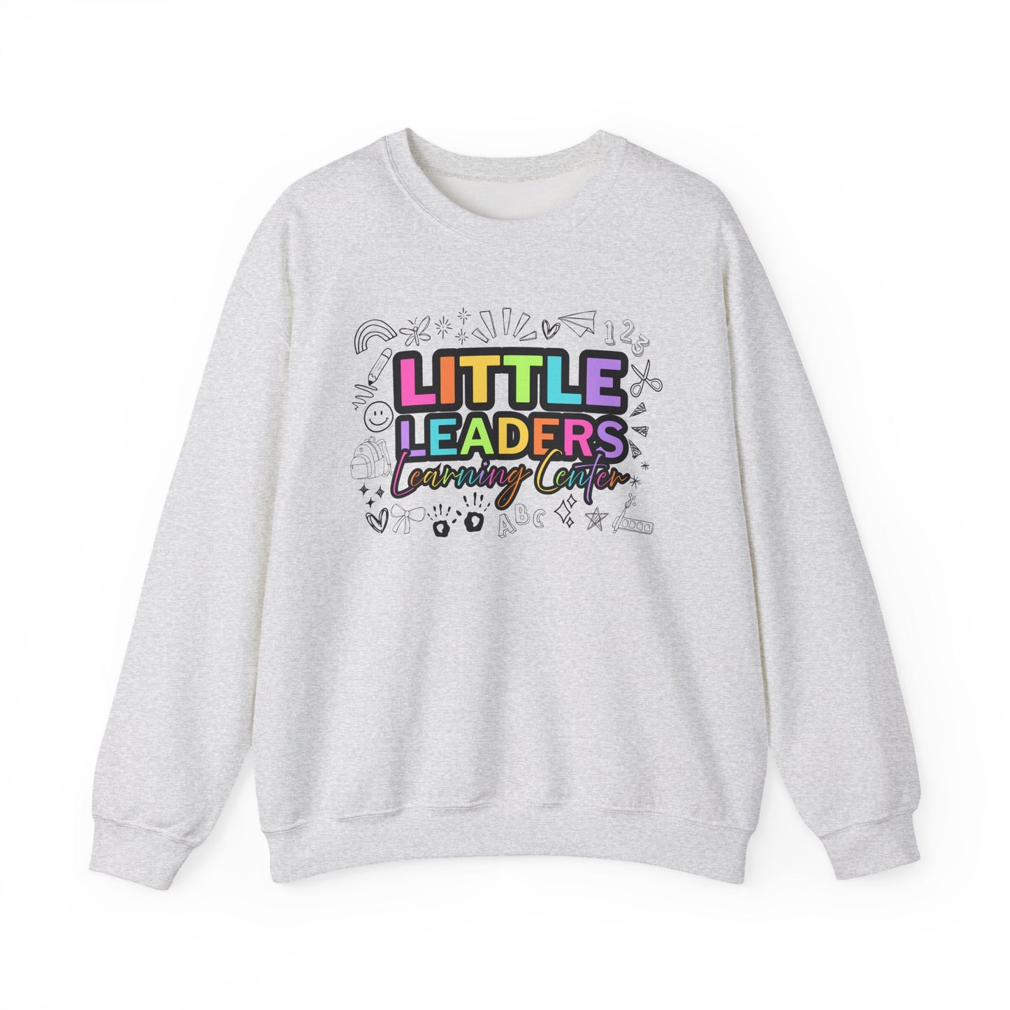 Little Leaders Doodle Colorful Crewneck Sweatshirt