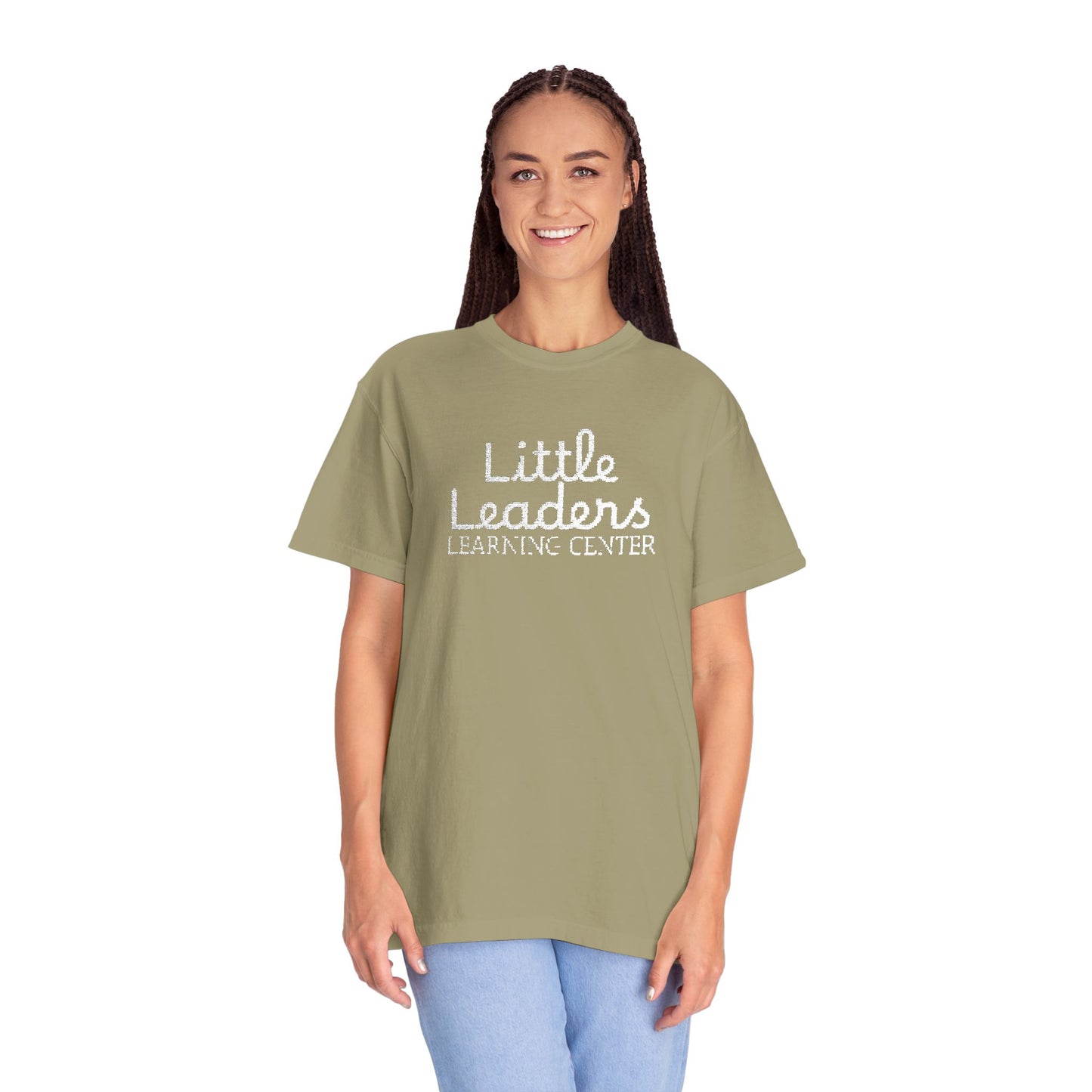 Little Leaders Full Embroidered Unisex Garment-Dyed T-Shirt