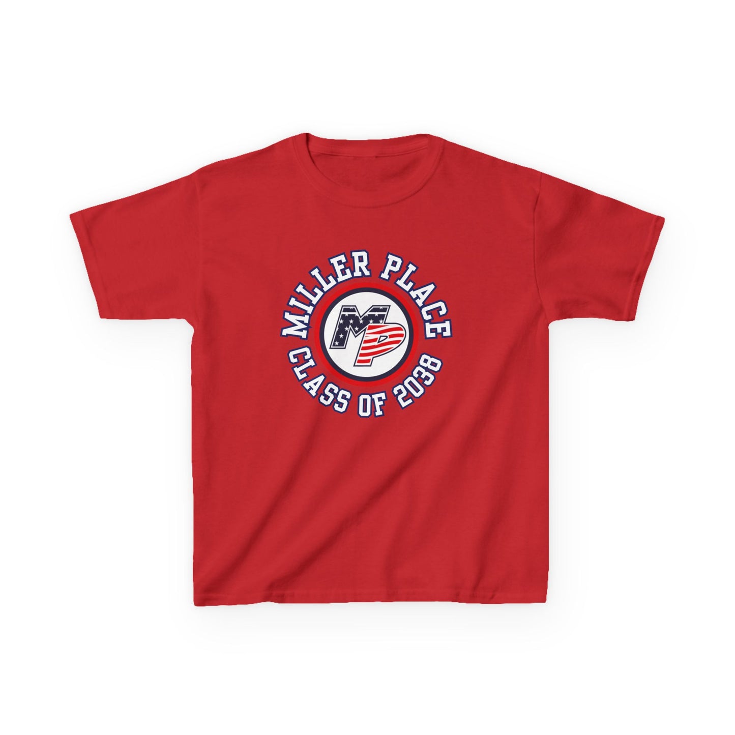 Miller Place Class of 2038 Kids Heavy Cotton Tee