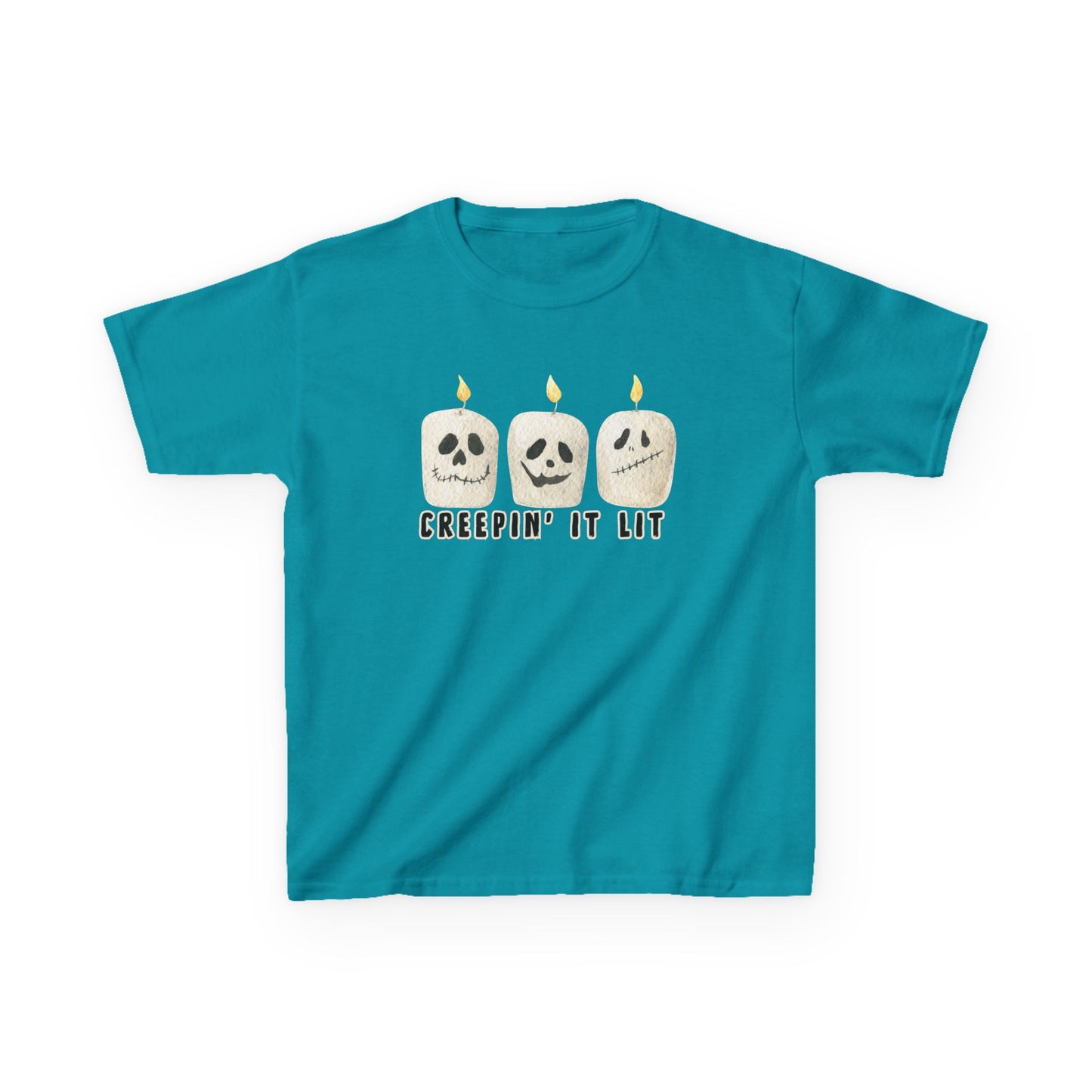 Creepin' It Lit Kids Tee, Halloween Shirt for Kids