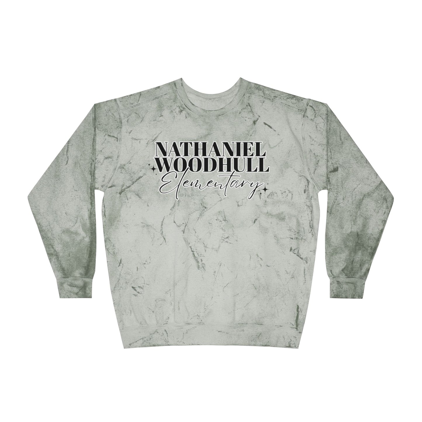 Woodhull Elementary Color Blast Crewneck Sweatshirt - Unisex