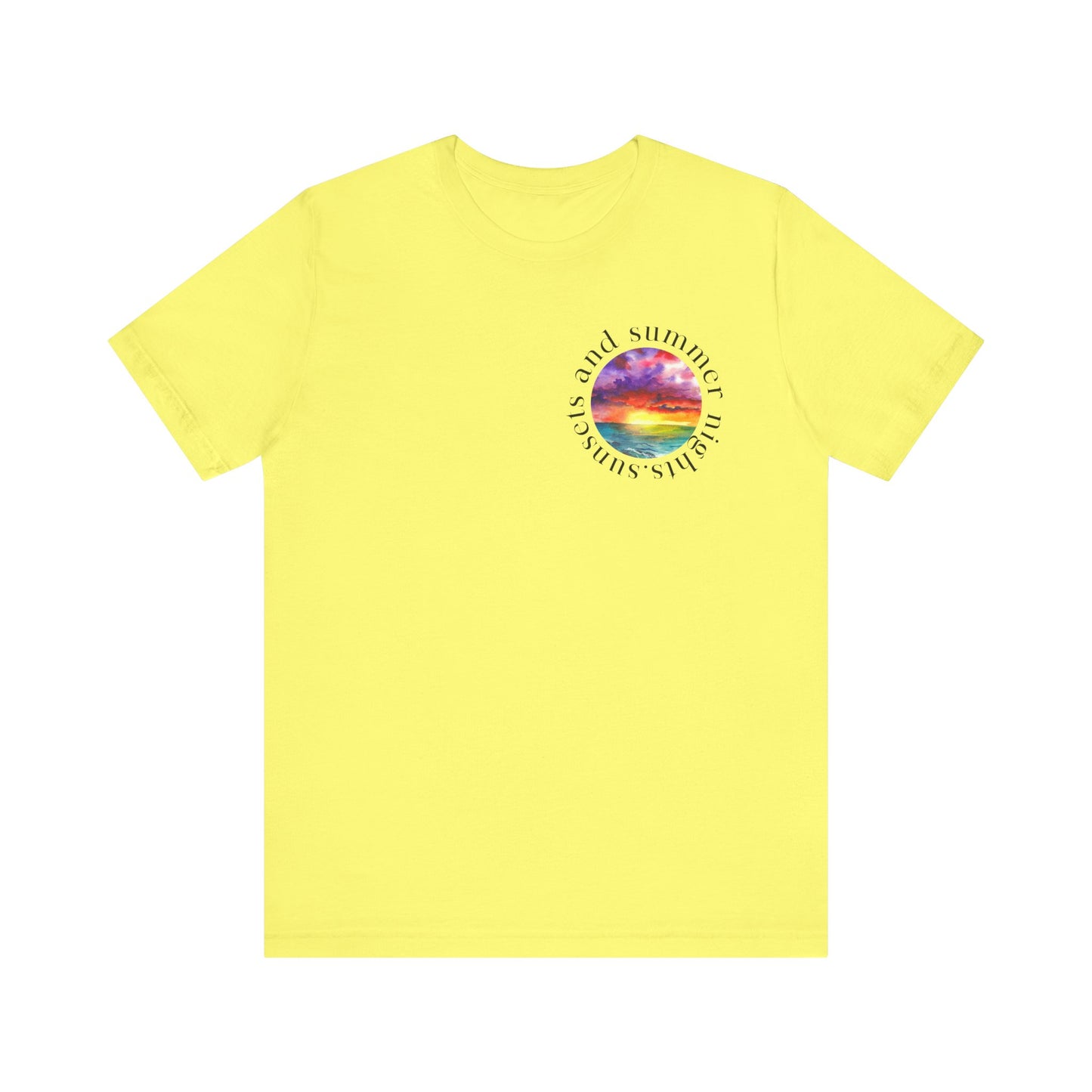 Sunset Lovers Tee, Summer Vibes T-Shirt, Unisex Graphic Tee, Beach Sunset Shirt