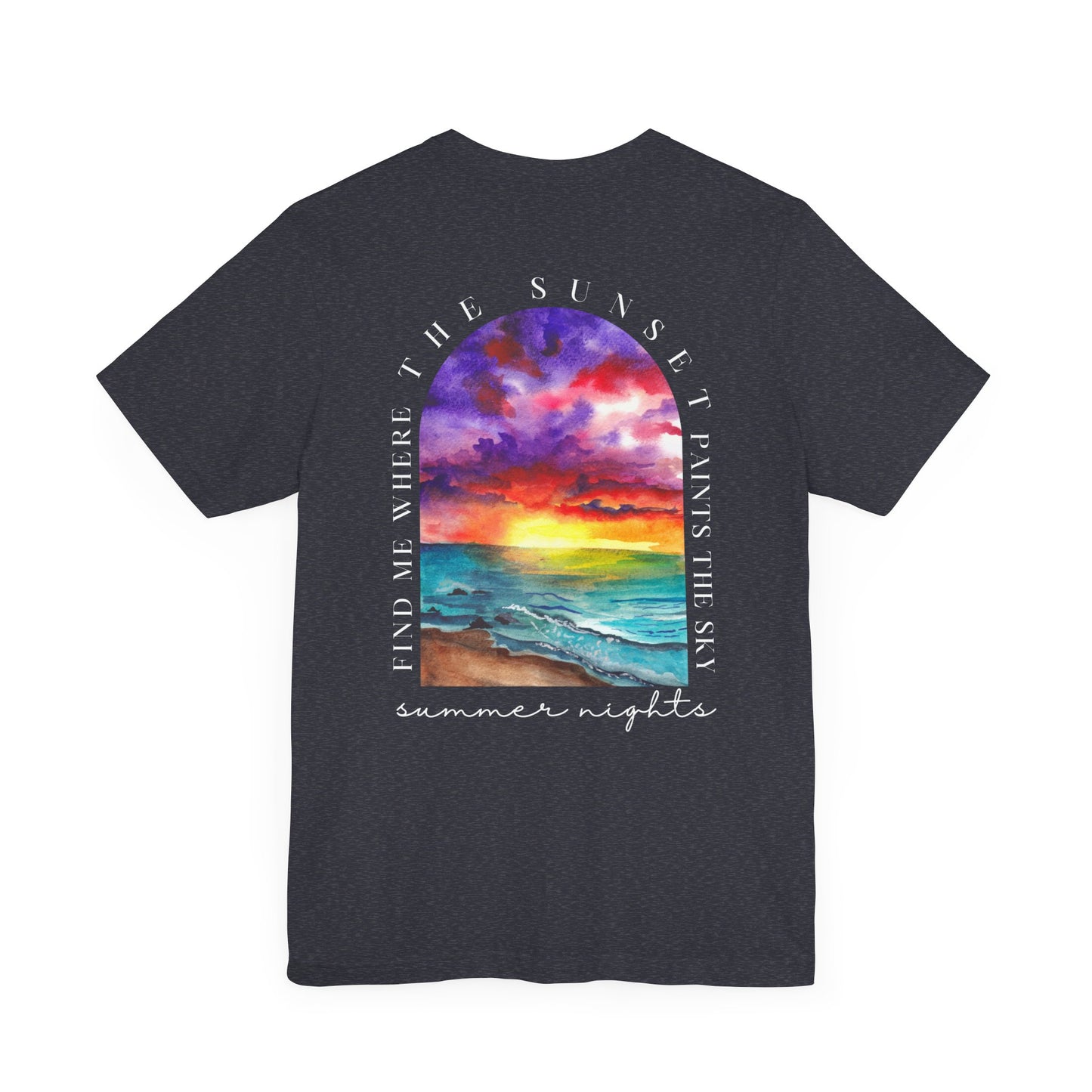 Sunset Lovers Tee, Summer Vibes T-Shirt, Unisex Graphic Tee, Beach Sunset Shirt