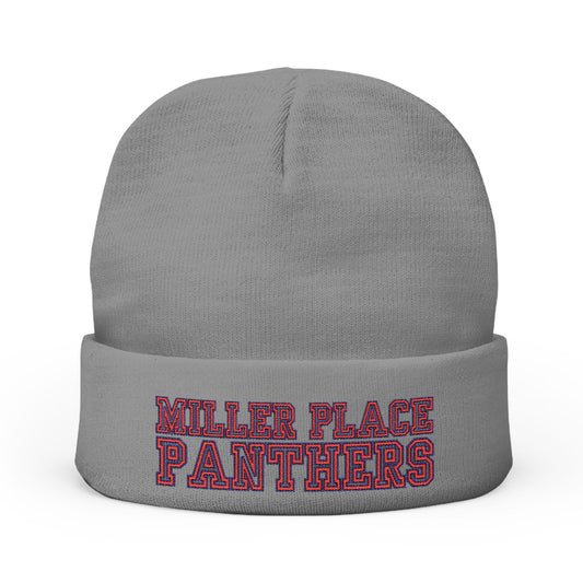 Miller Place Panthers Knit Beanie (Embroidery)