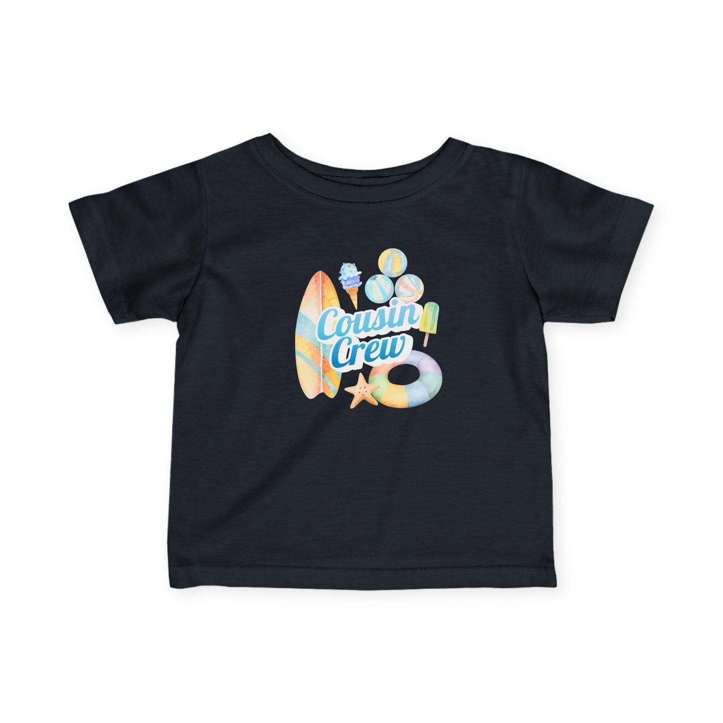 Cousin Crew Infant Tee, Cute Baby T-Shirt, Summer Vibes- Mini Collection