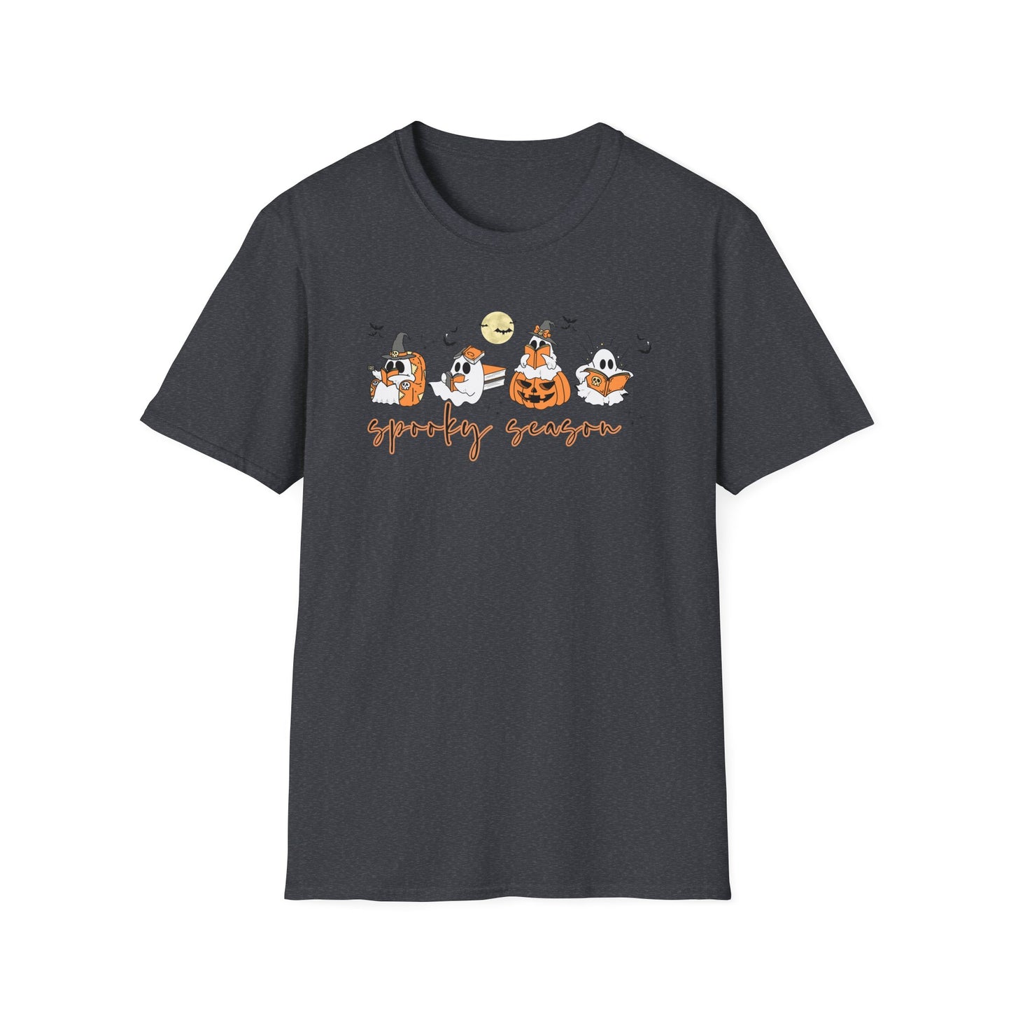 Reading Ghosts- Spooky Season, Unisex Softstyle Tee