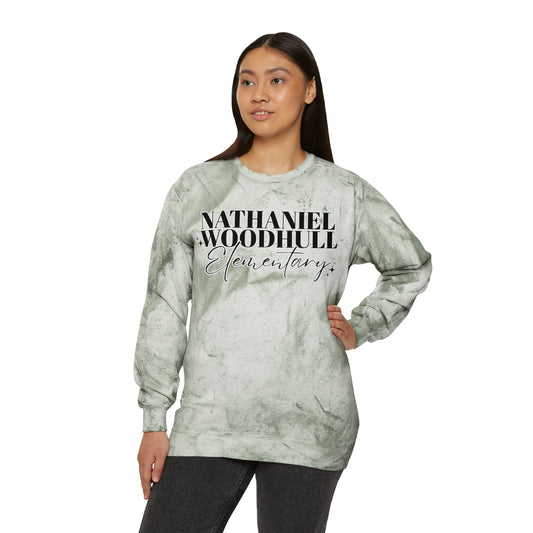 Woodhull Elementary Color Blast Crewneck Sweatshirt - Unisex