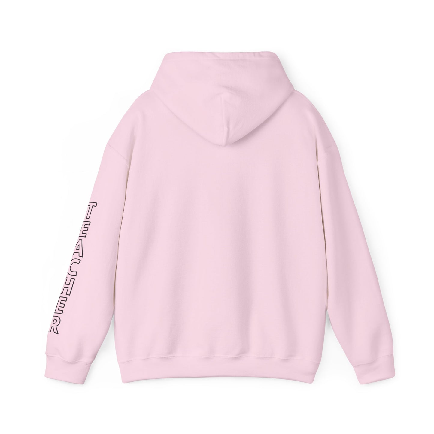 Little Leaders Teacher Simple Design Hoodie w/ Teacher on Sleeve - Cozy Unisex Sweatshirt