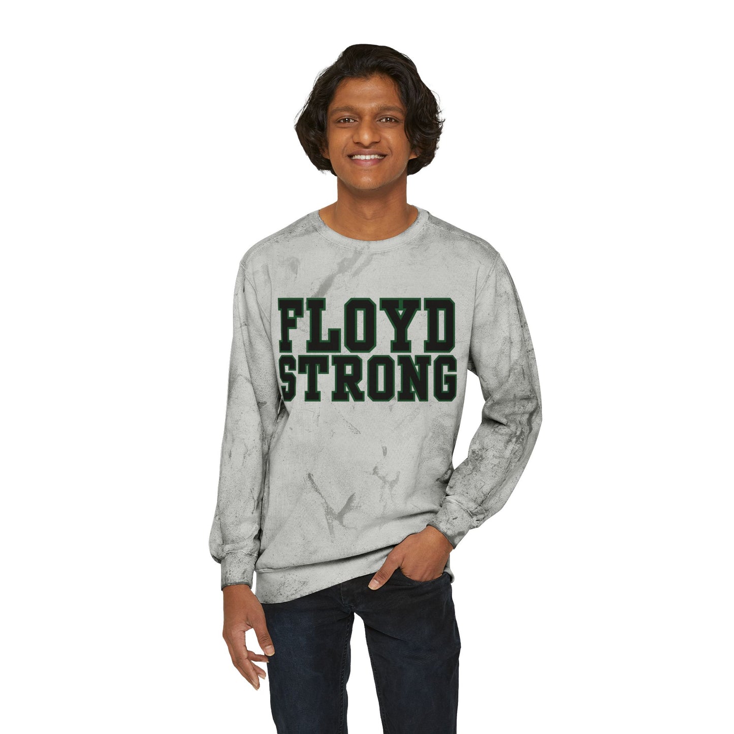 Floyd Strong Color Blast Crewneck Sweatshirt for School Spirit