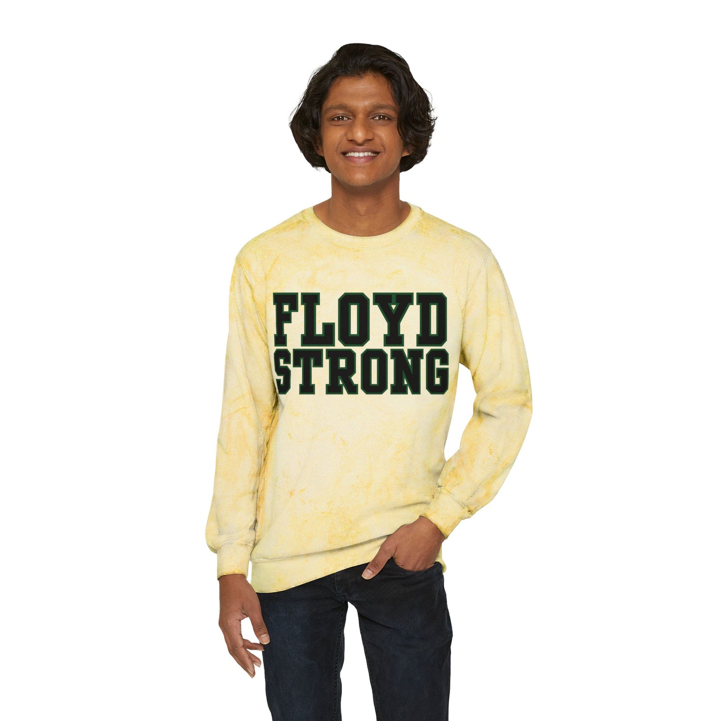Floyd Strong Color Blast Crewneck Sweatshirt for School Spirit