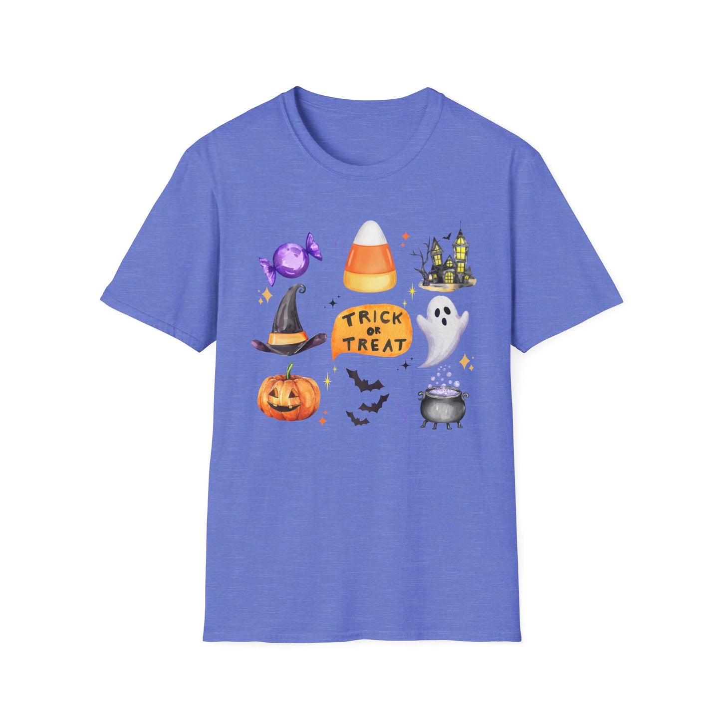 Halloween- Trick or Treat Themed T-Shirt- Unisex Softstlye
