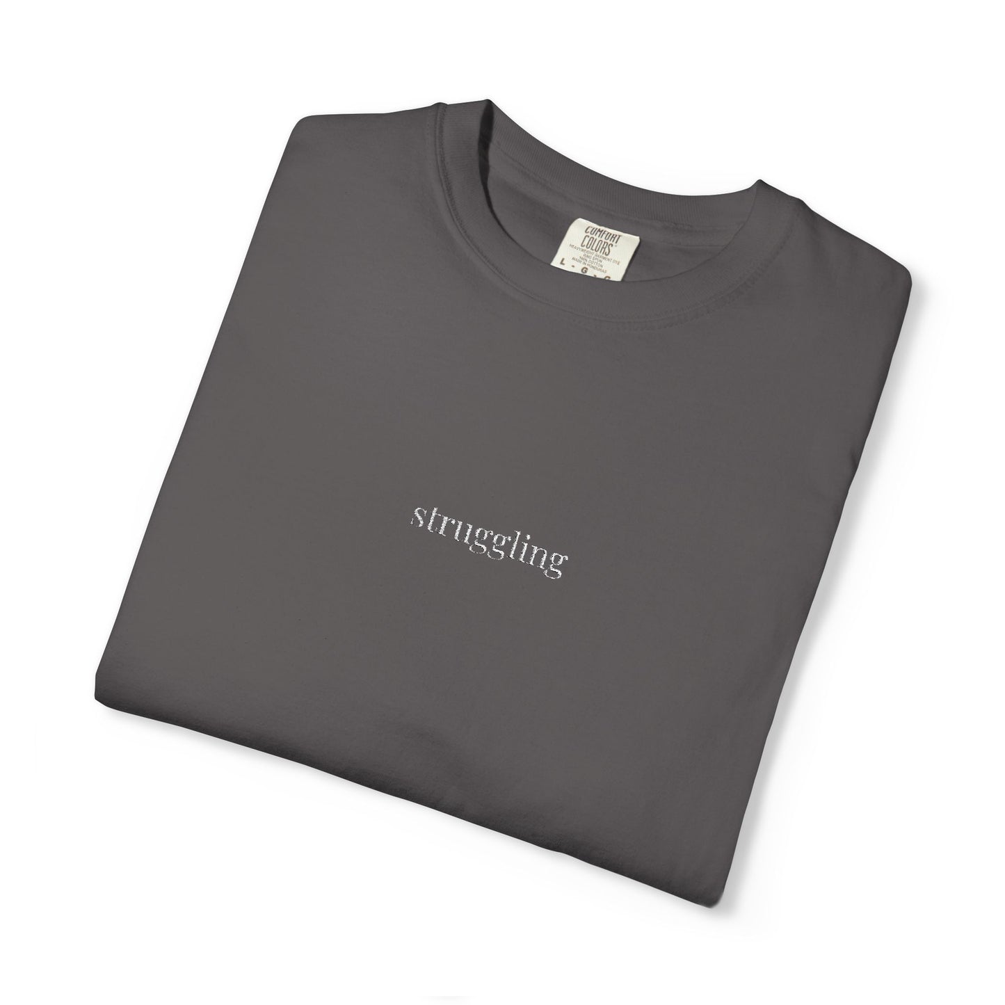 Struggling- One Word- Garment-Dyed Unisex Tee
