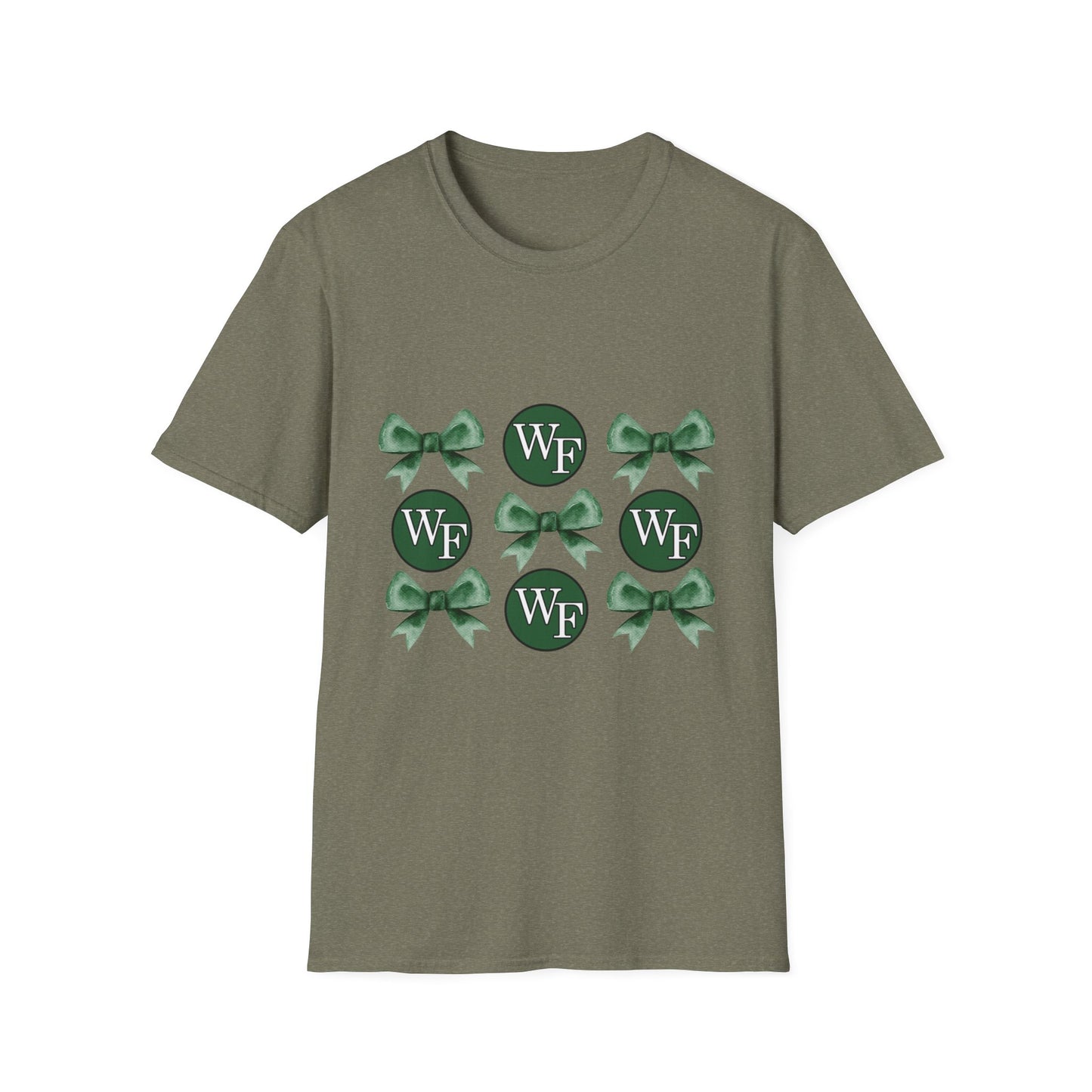 Floyd Strong Logo and Green Bow Unisex Softstyle T-Shirt - Perfect for Celebrations & Events