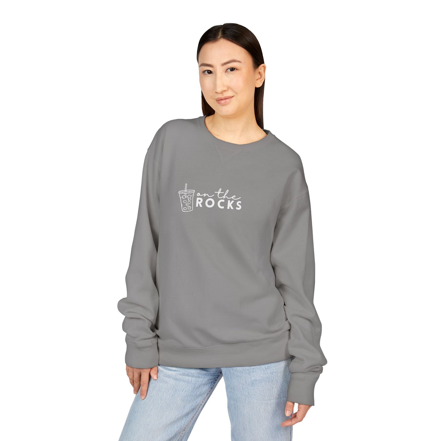 Coffee Lovers Garment Dyed Sweatshirt, Iced Coffee Club Apparel