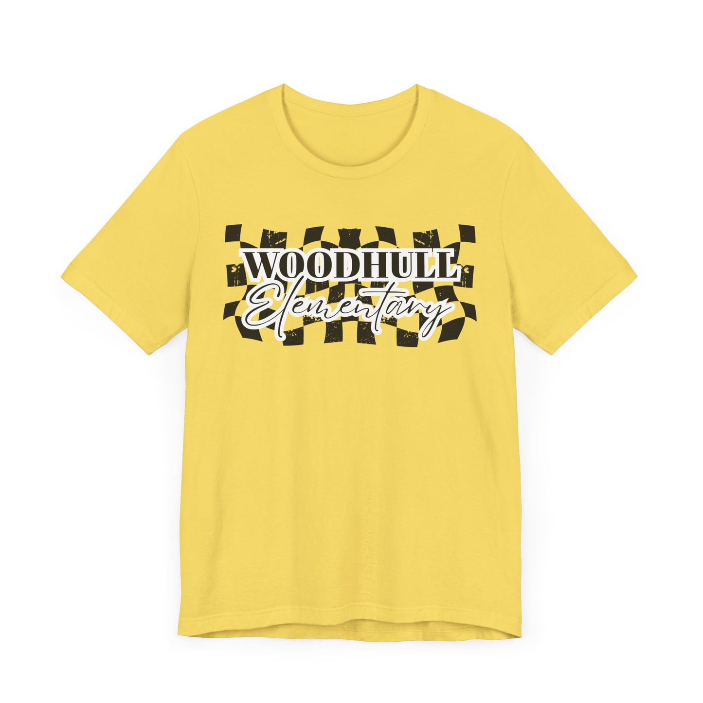 Woodhull Checkered Logo Unisex Jersey Tee