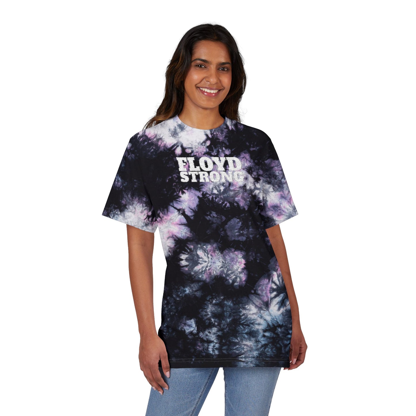 FLOYD STRONG Tie-Dye T-Shirt -Embroidered