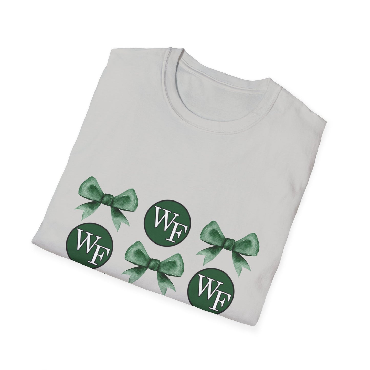 Floyd Strong Logo and Green Bow Unisex Softstyle T-Shirt - Perfect for Celebrations & Events