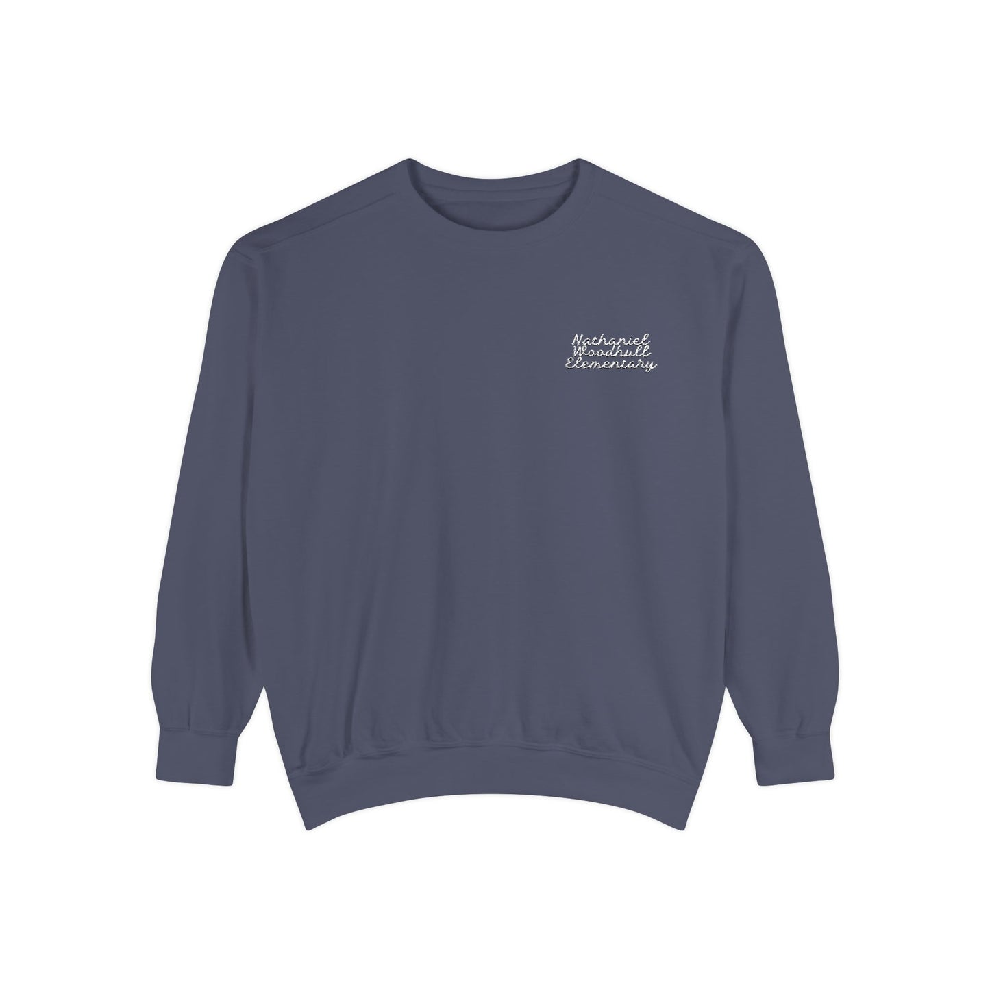 Woodhull- Embroidered Garment-Dyed Unisex Sweatshirt