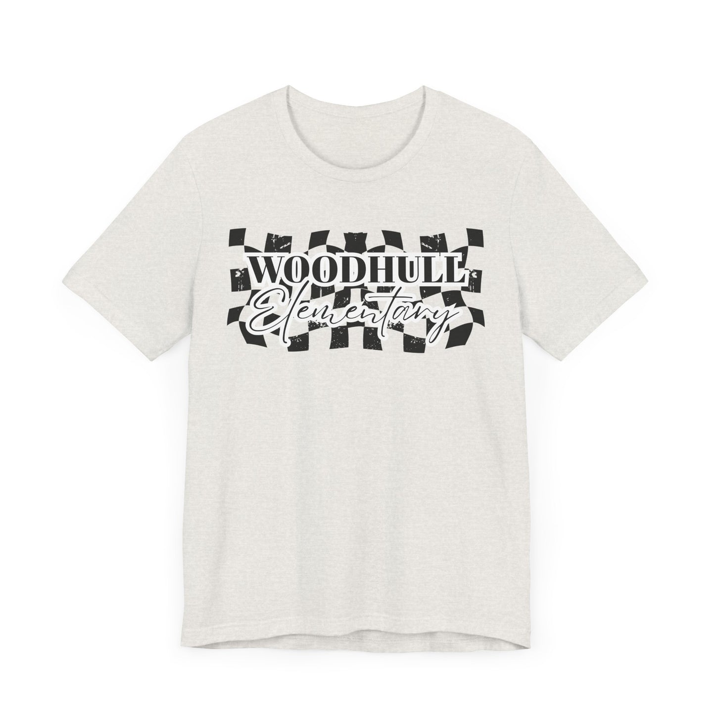 Woodhull Checkered Logo Unisex Jersey Tee
