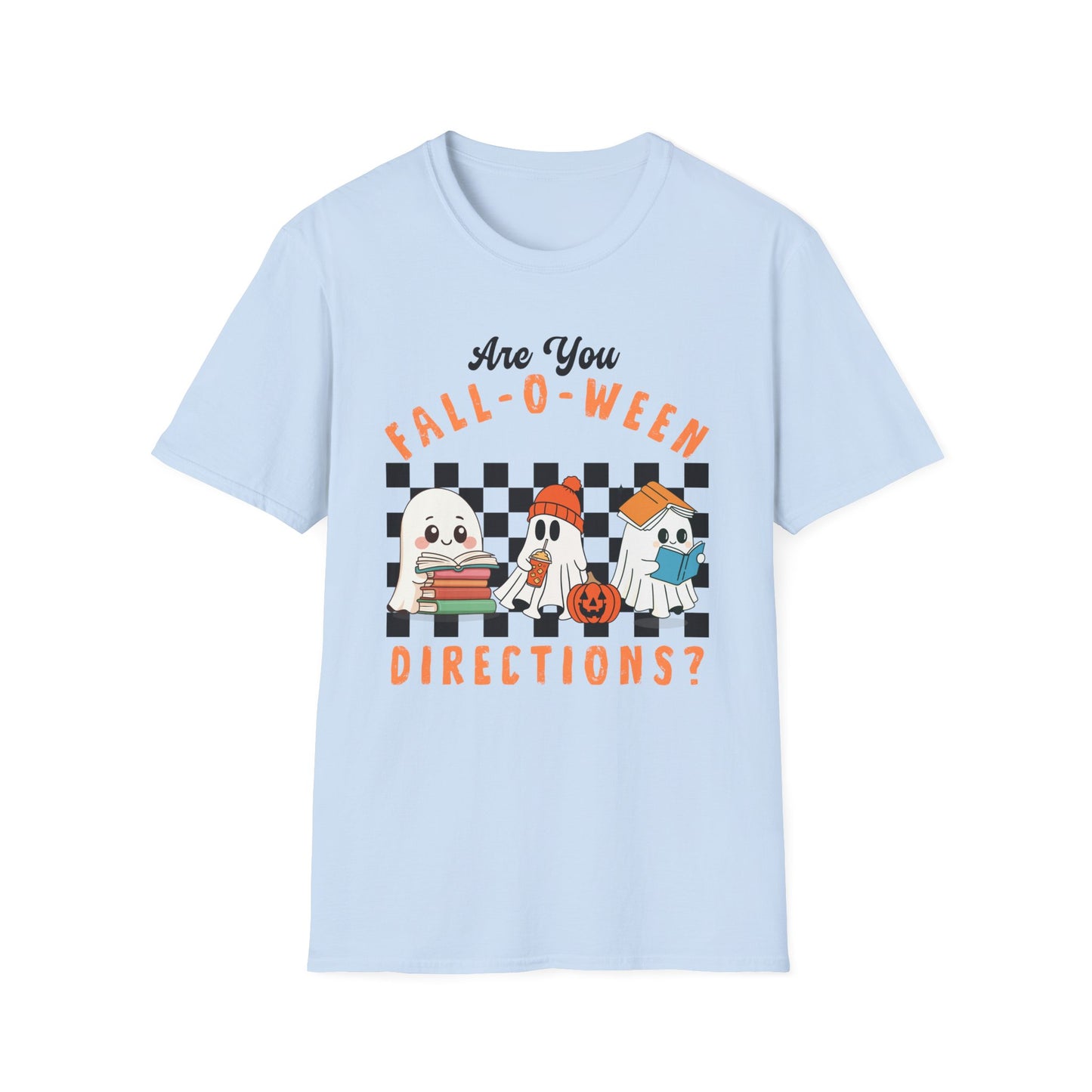 Whimsical Fall-O-Ween Teacher T-Shirt - Holiday- Softstyle Unisex Tee