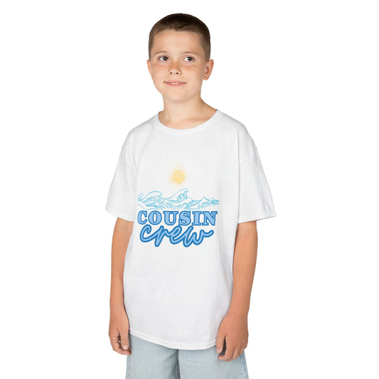 Cool Cousin Crew Kids Tee - Summer Fun, Family Gatherings, Beach Days, Mini Collection