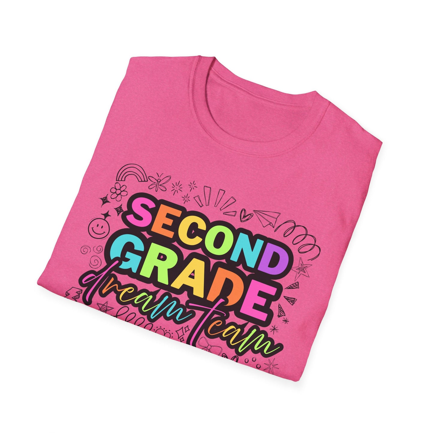 Dream Team- 2nd Grade- Unisex Softstyle T-Shirt- Teacher Life