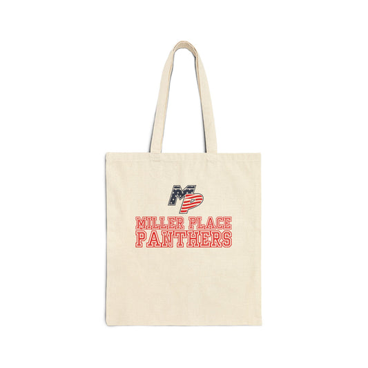 Miller Place Panthers- Cotton Canvas Tote Bag