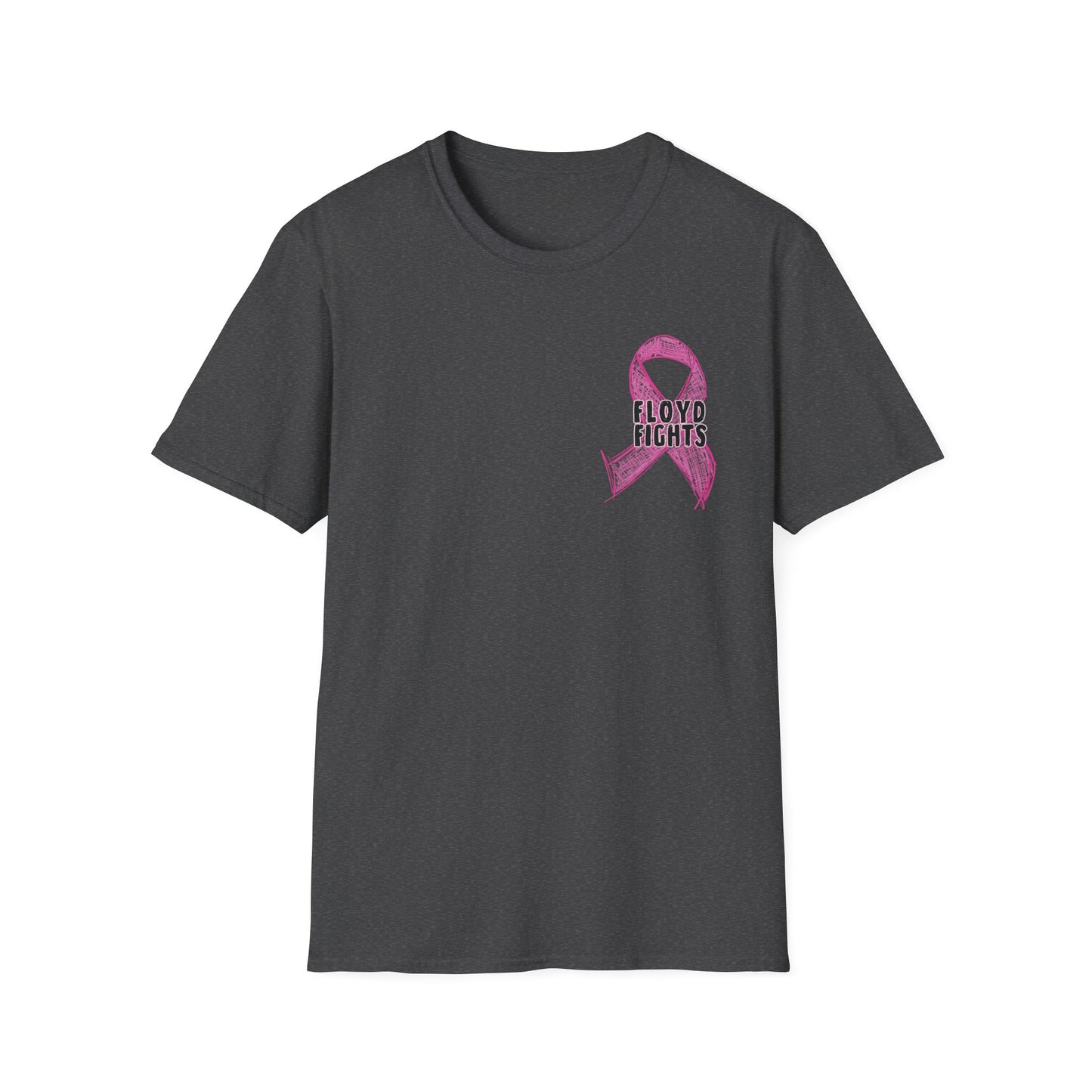 FLOYD FIGHTS Ribbon Breast Cancer Awareness T-Shirt | Softstyle Tee