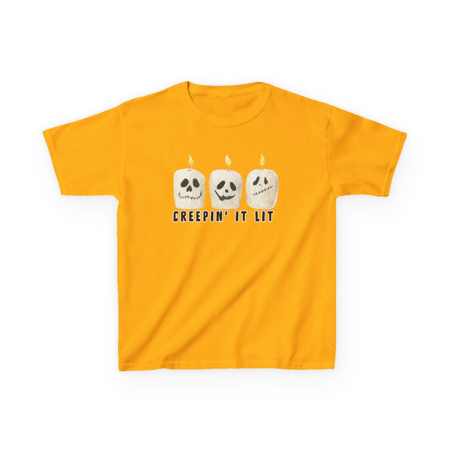 Creepin' It Lit Kids Tee, Halloween Shirt for Kids