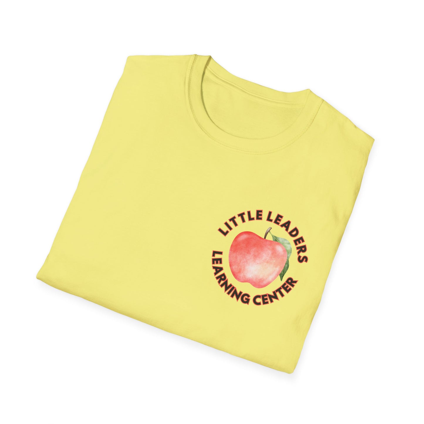 Little Leaders Teacher w/ Apple Design Unisex Softstyle T-Shirt