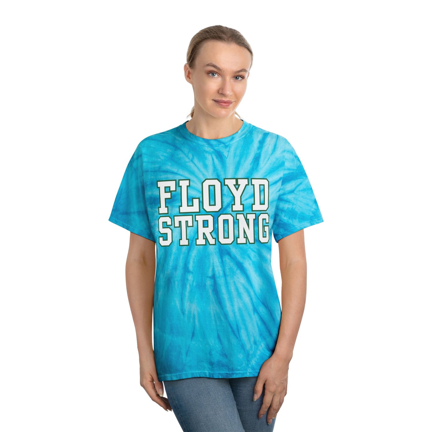Floyd Strong Tie-Dye Tee - Bright Yellow Cyclone T-Shirt for Positive Vibes