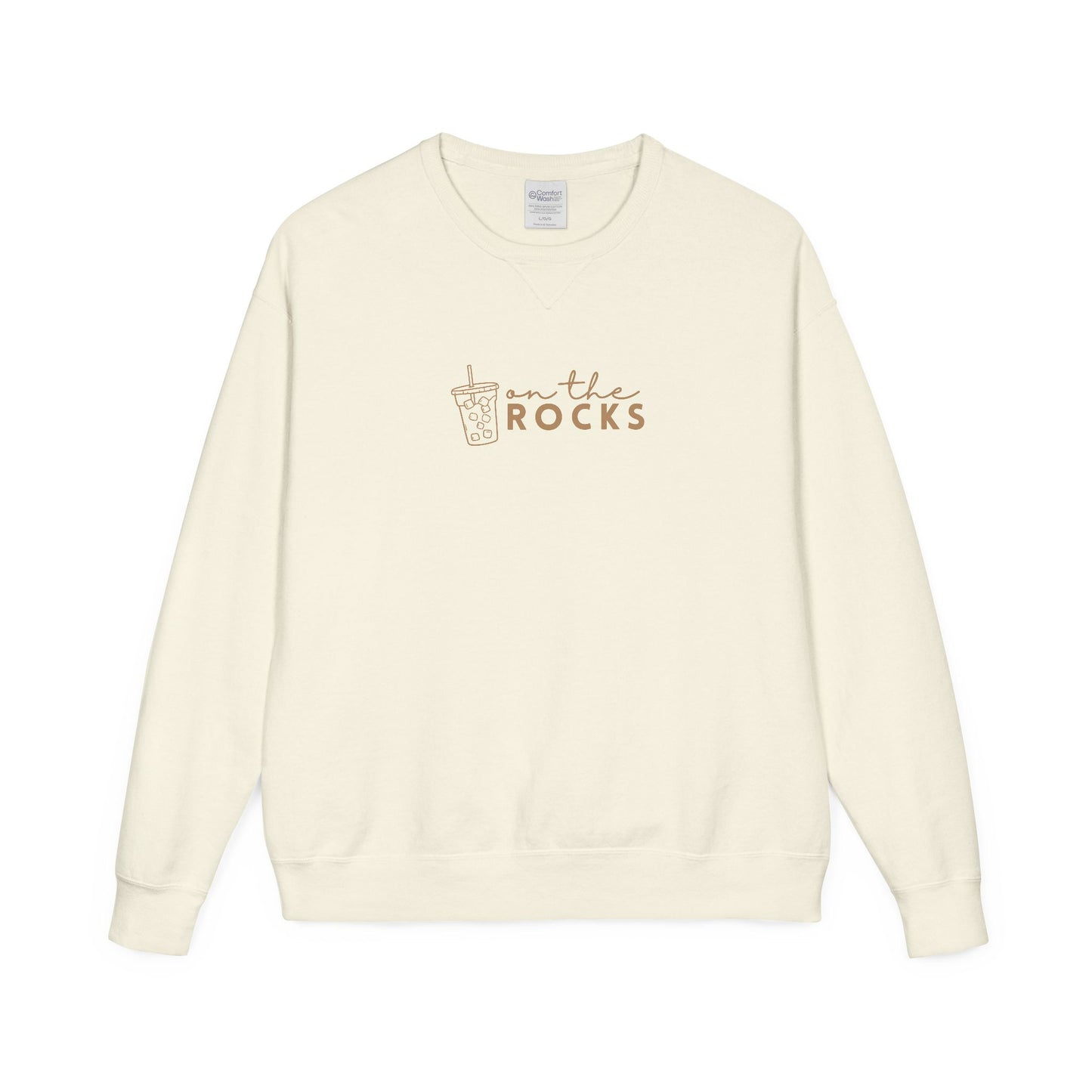 Coffee Lovers Garment Dyed Sweatshirt, Iced Coffee Club Apparel
