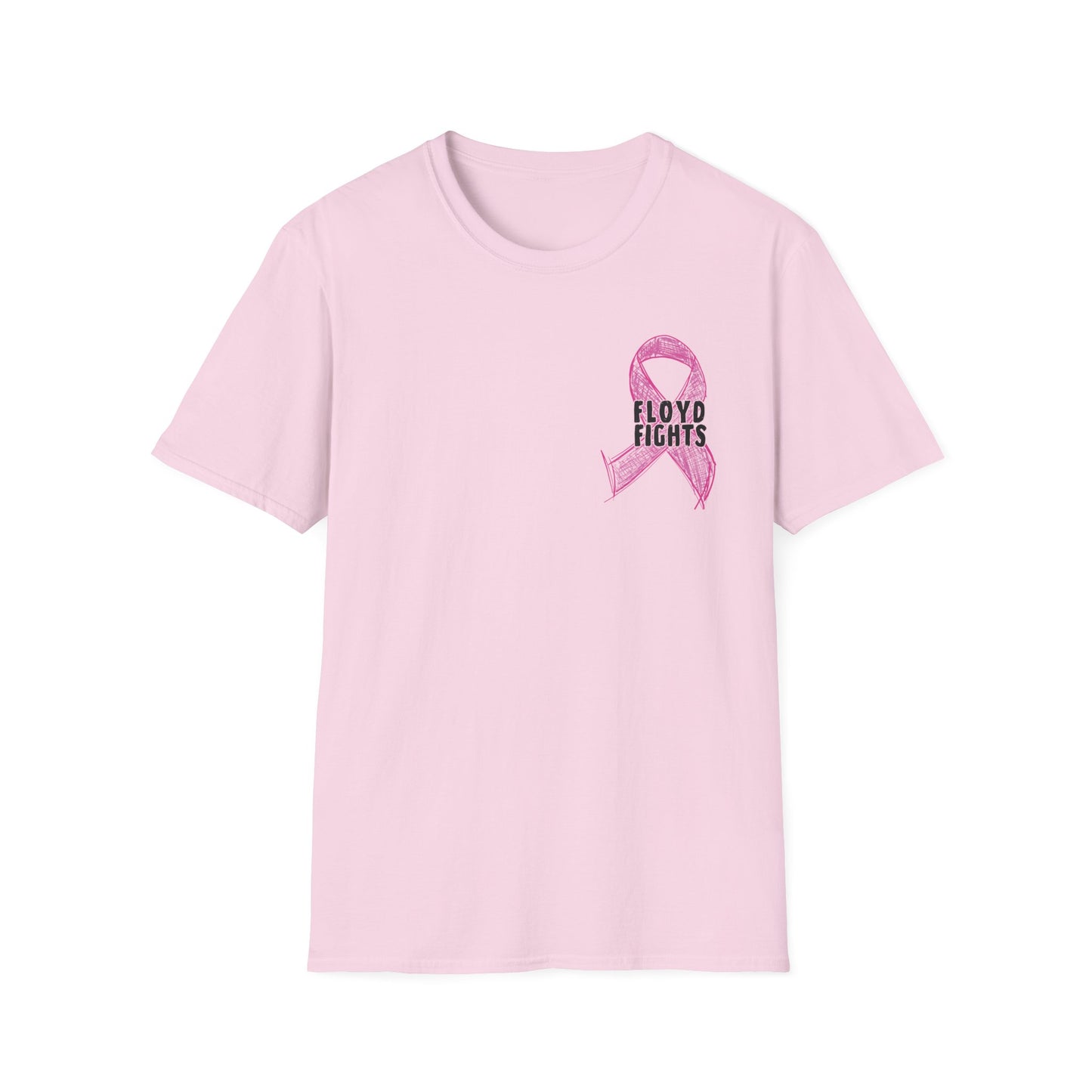 FLOYD FIGHTS Ribbon Breast Cancer Awareness T-Shirt | Softstyle Tee