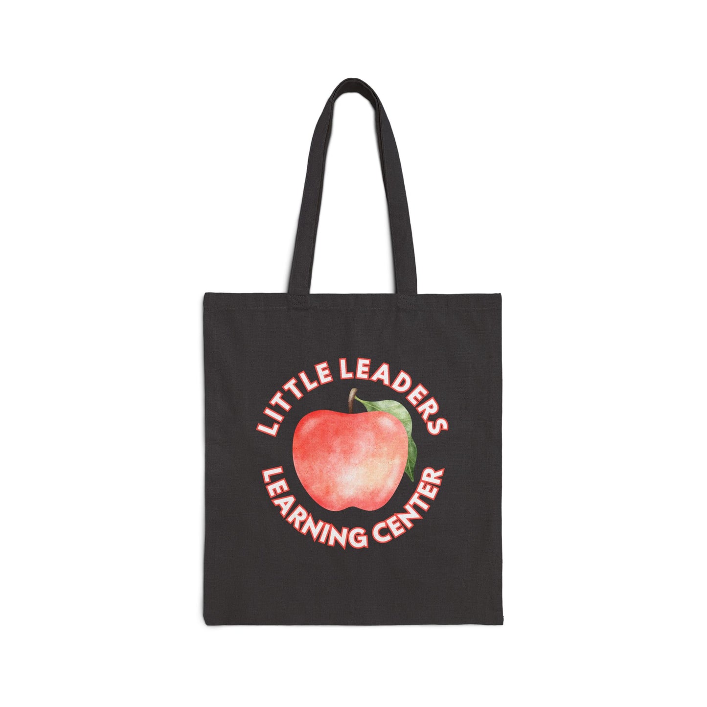 Little Leaders w/ Apple Design Cotton Canvas Tote Bag