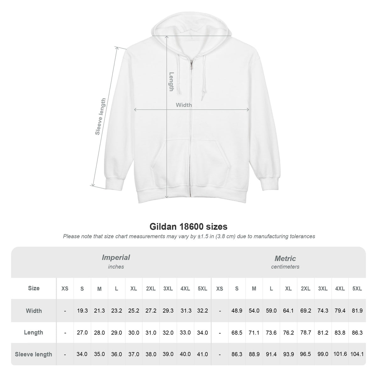It Will Always Be WFE or Nowhere Apple Full-Zip -MED/HEAVY Hoodie