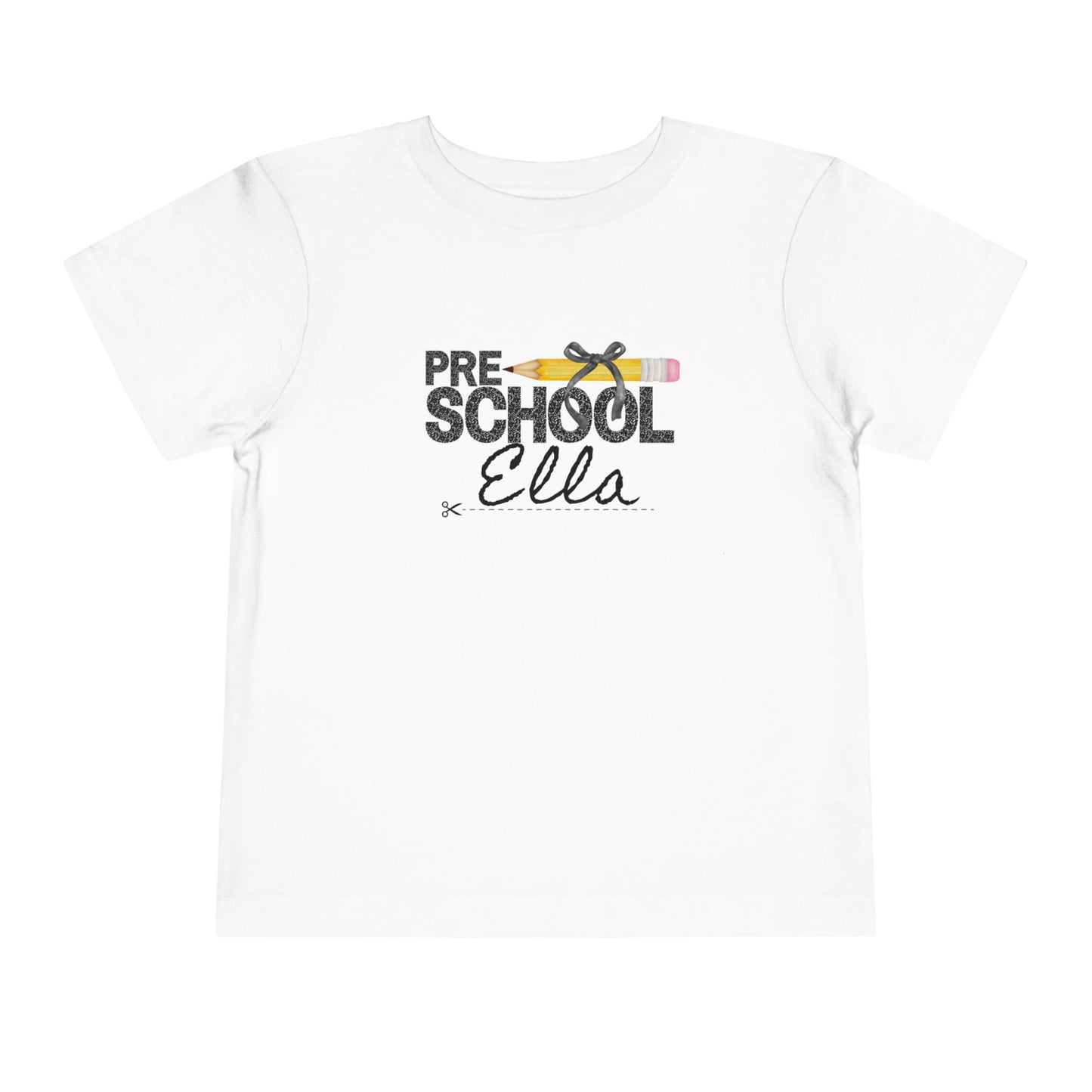 Preschool Girl Toddler Tee- Personalized - Back to School Shirt for Kids