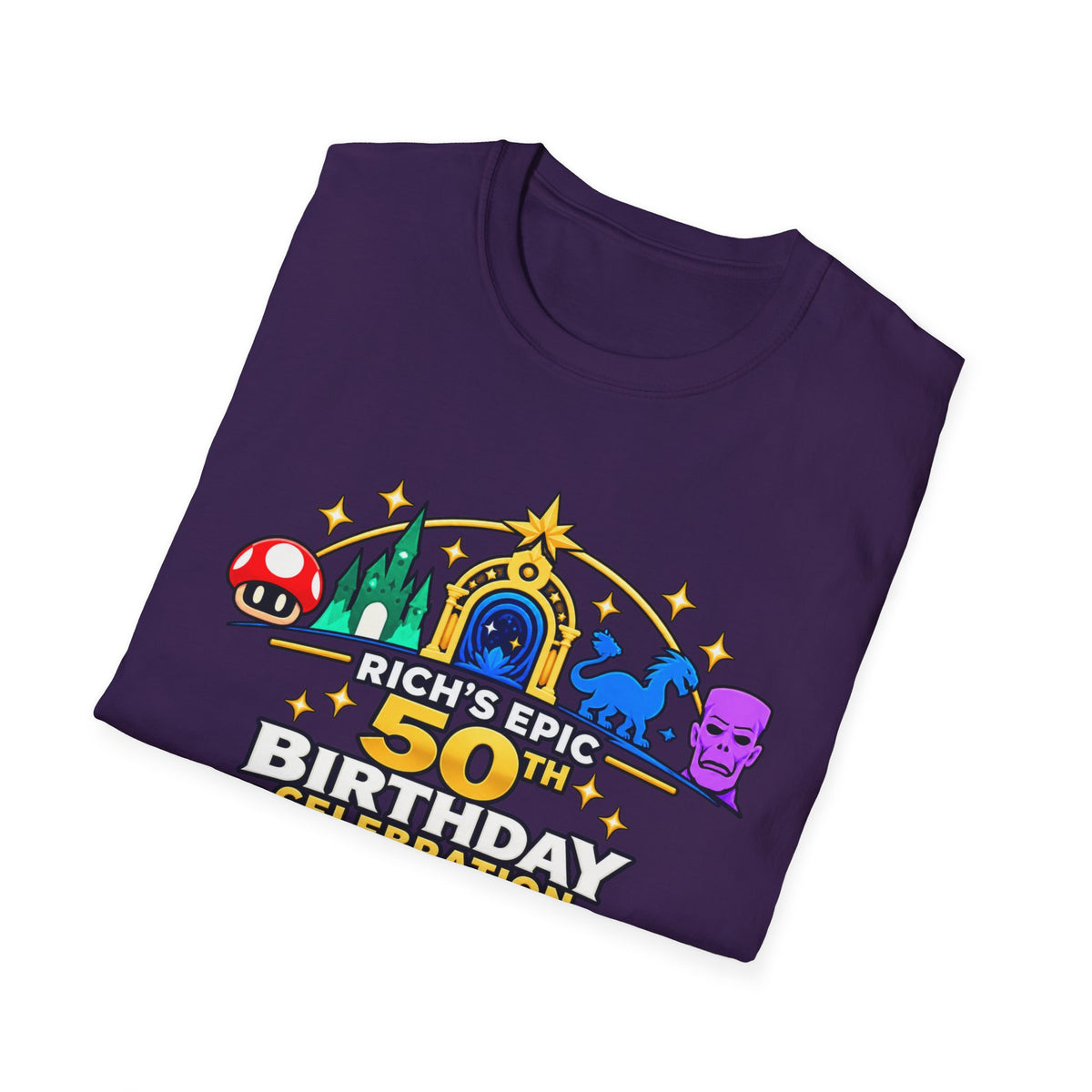 Rich's Epic 50th Birthday Celebration T-Shirt- Wife- Personalized