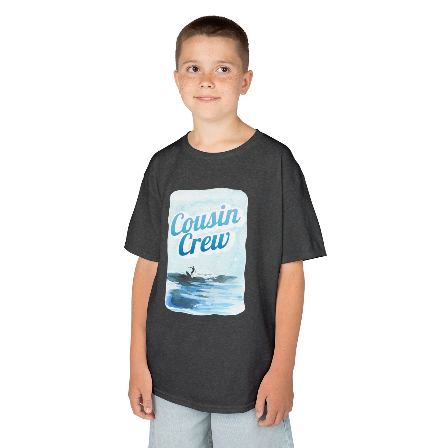 Cool Cousin Crew Kids Tee - Summer Fun, Family Gatherings, Beach Days, Mini Collection