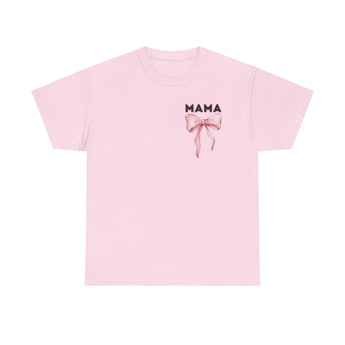 Mama Pink Bow Unisex Heavy Cotton Tee - All Day Everyday
