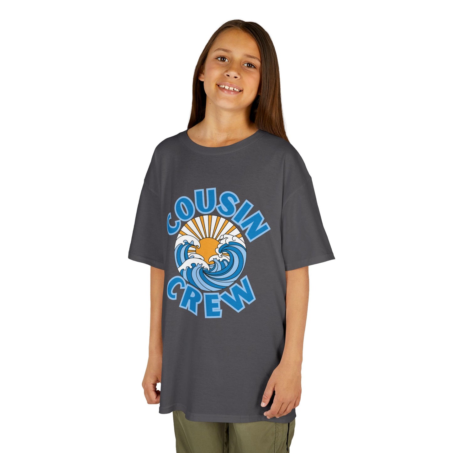 Cool Cousin Crew Kids Tee - Summer Fun, Family Gatherings, Beach Days, Mini Collection
