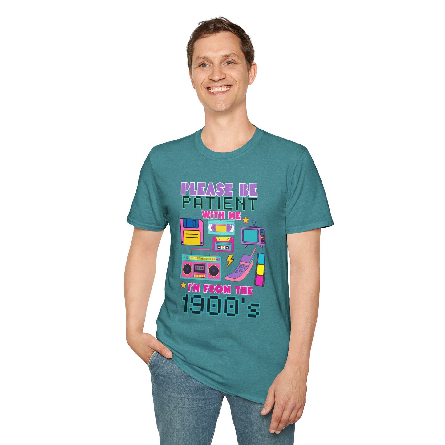 Retro 90's T-Shirt - Please Be Patient, Teacher Vintage- Unisex Graphic Tee