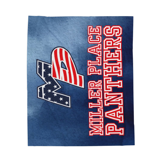 Miller Place Panthers Velveteen Plush Blanket - Soft, Cozy Throw for Sport Fans