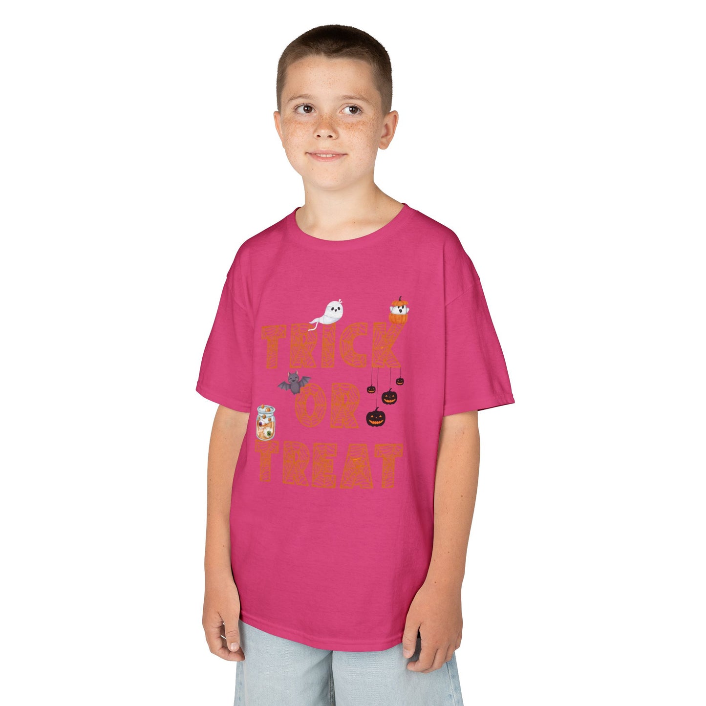 Trick or Treat Kids Tee, Halloween Shirt for Kids