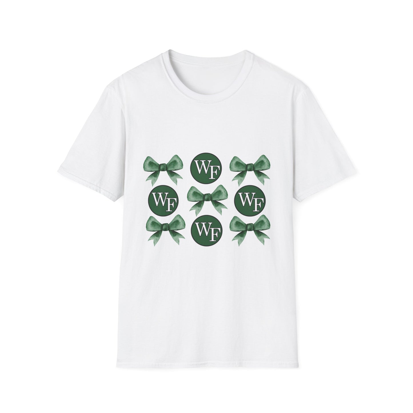 Floyd Strong Logo and Green Bow Unisex Softstyle T-Shirt - Perfect for Celebrations & Events