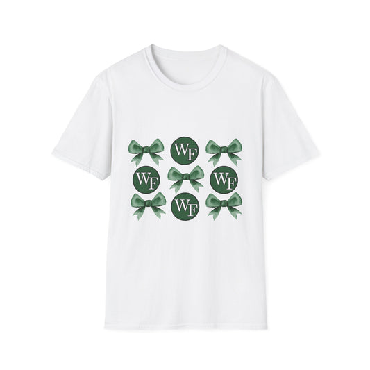 Floyd Strong Logo and Green Bow Unisex Softstyle T-Shirt - Perfect for Celebrations & Events