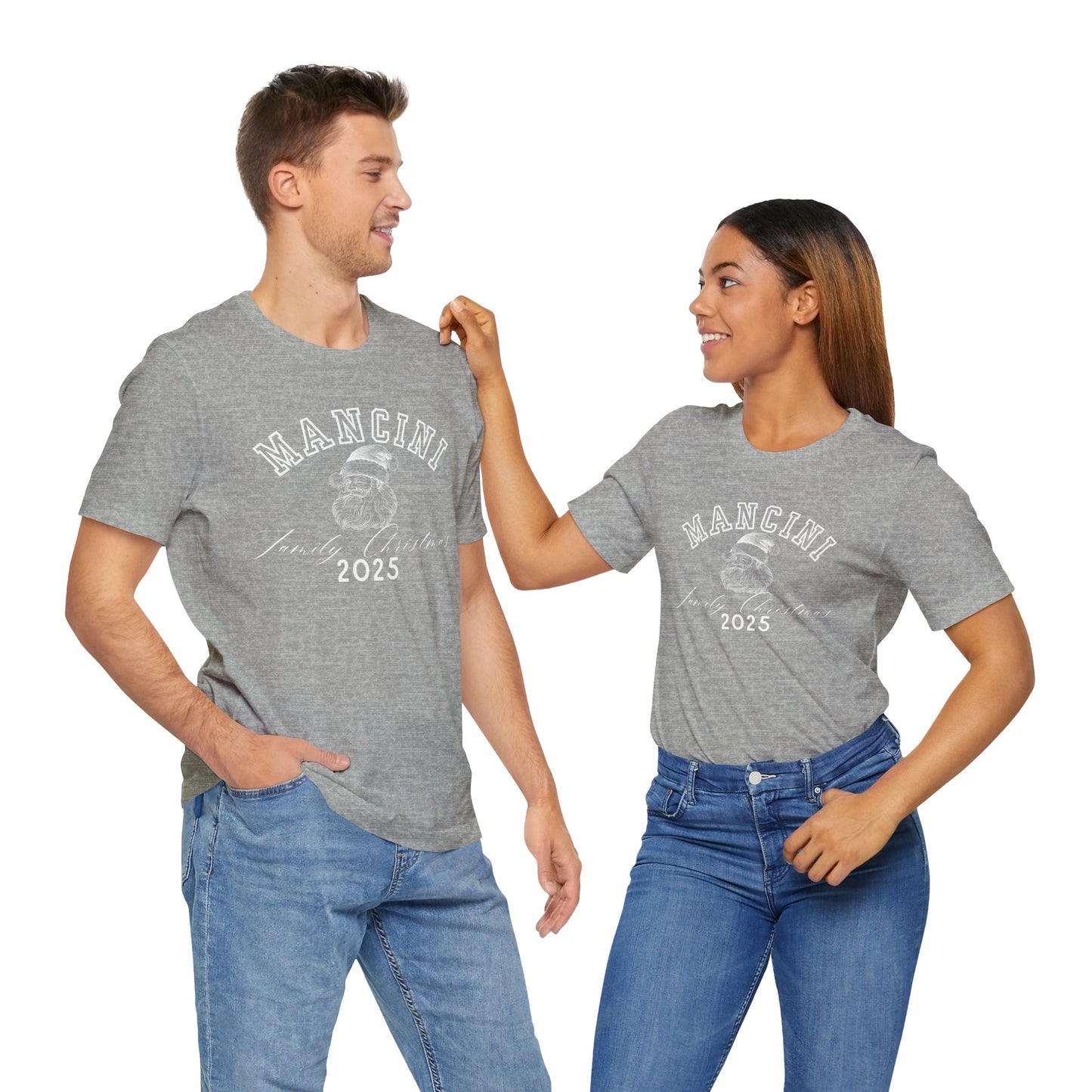 FAMILY CHRISTMAS- SANTA- Unisex Jersey Short Sleeve Tee