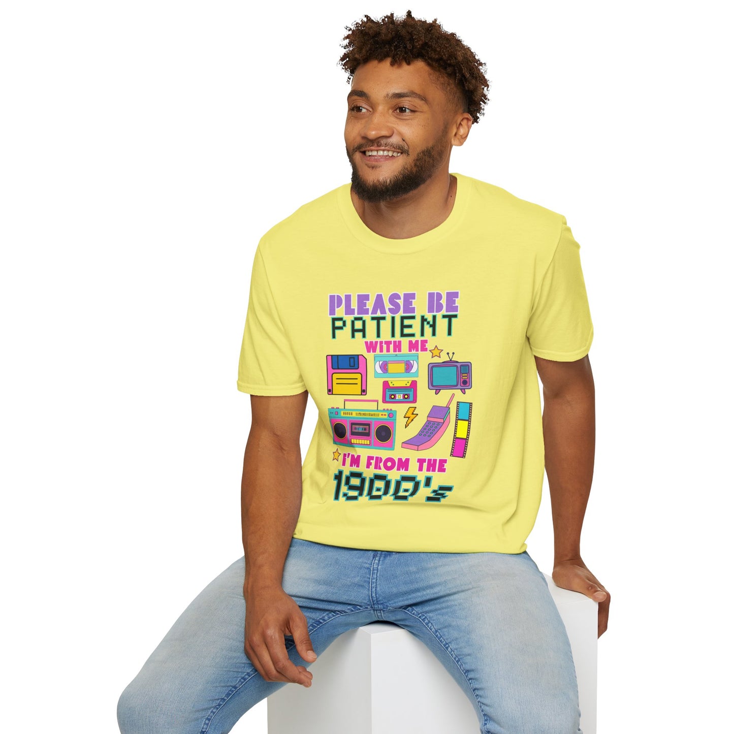 Retro 90's T-Shirt - Please Be Patient, Teacher Vintage- Unisex Graphic Tee